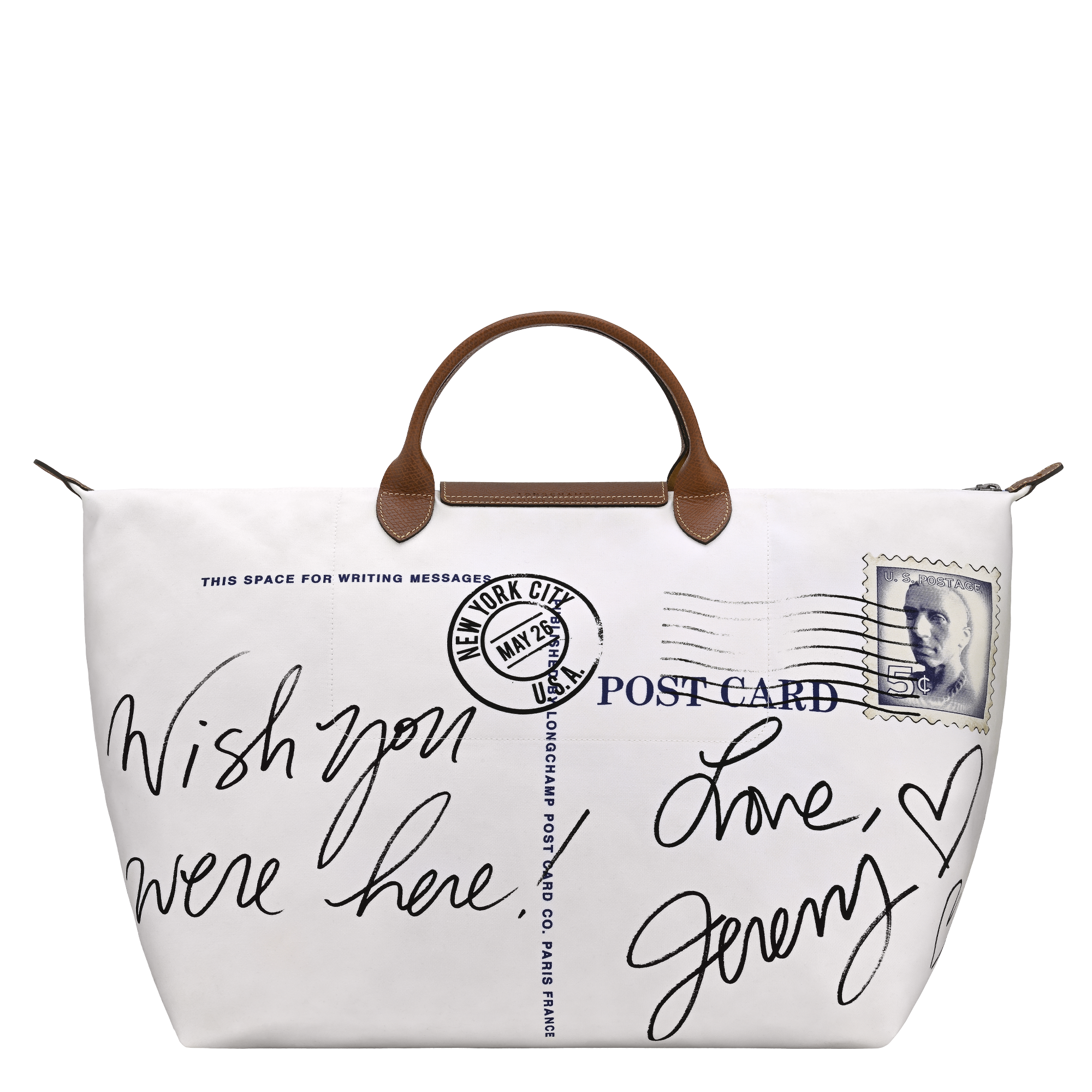 null 旅行包 L Longchamp X Jeremy Scott, 棕色