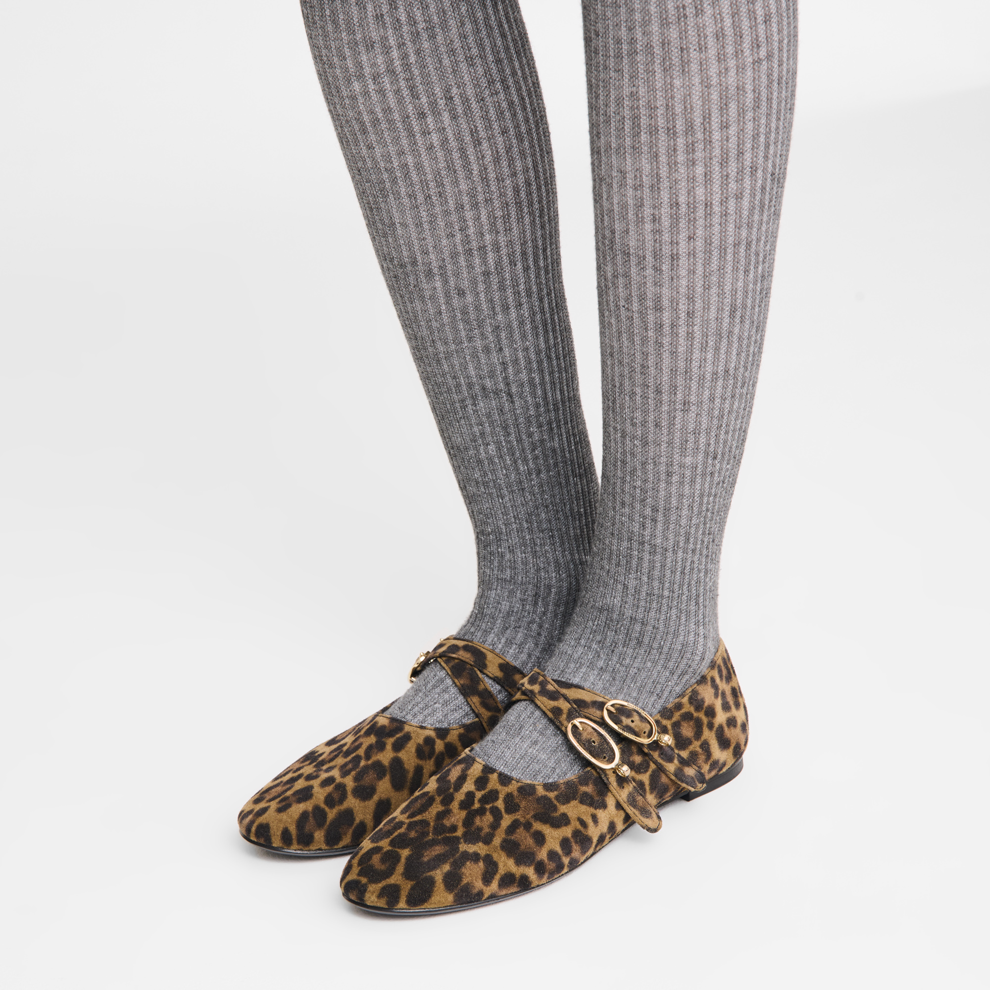 Le Foulonn&eacute; 系列 平底鞋, 卡其色