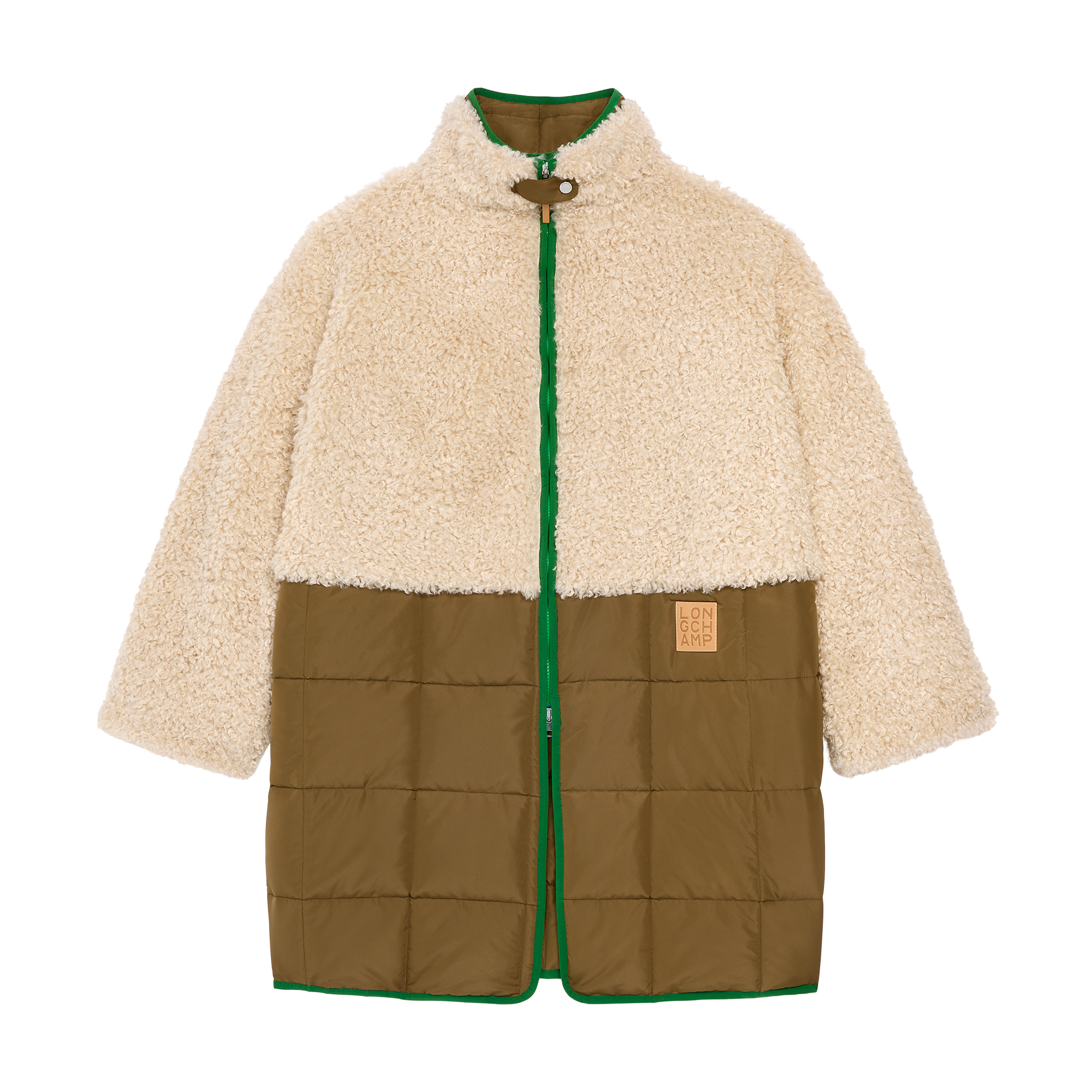null 外套, Ecru/Olive