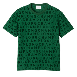 徽标大号 T 恤 , 绿色 - 平纹针织布