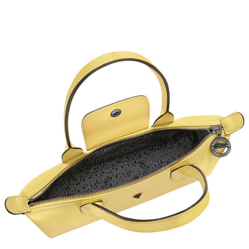 Le Pliage Xtra M Shoulder bag , Lime - Leather  - View 4 of  5
