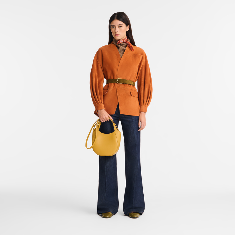 Le Foulonné S Handbag , Nutmeg - Leather  - View 2 of  5