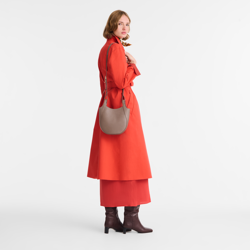 Le Foulonn&eacute; S Crossbody bag , Taupe - Leather  - View 2 of  6