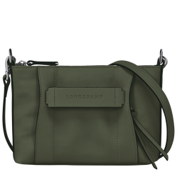 Longchamp 3D S 斜挎包 , 卡其色 - 皮革
