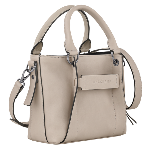 Longchamp 3D S 手提包 , 土褐色 - 皮革 - 查看 3 5