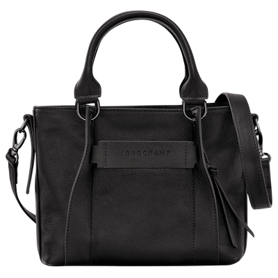 Longchamp 3D S 手提包 , 黑色 - 皮革