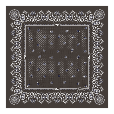 丝巾 50 , 摩卡色 - 真丝