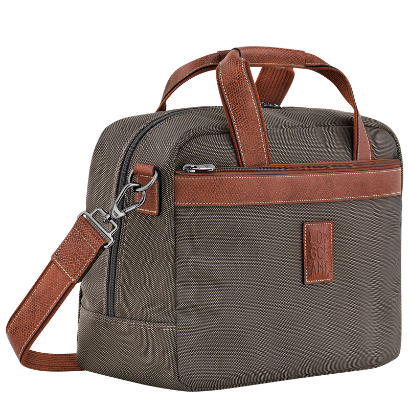 Boxford S Travel bag , Brown - Recycled canvas  - View 3 of  6
