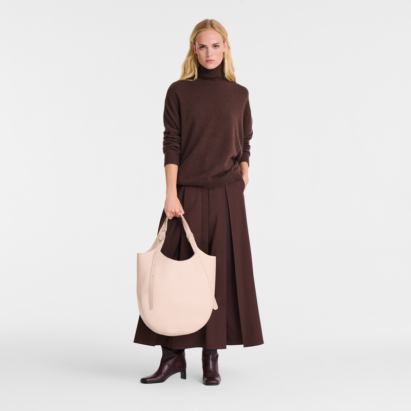 Le Foulonné XL 托特包 , 奶油 - 皮革  - 查看 2 5