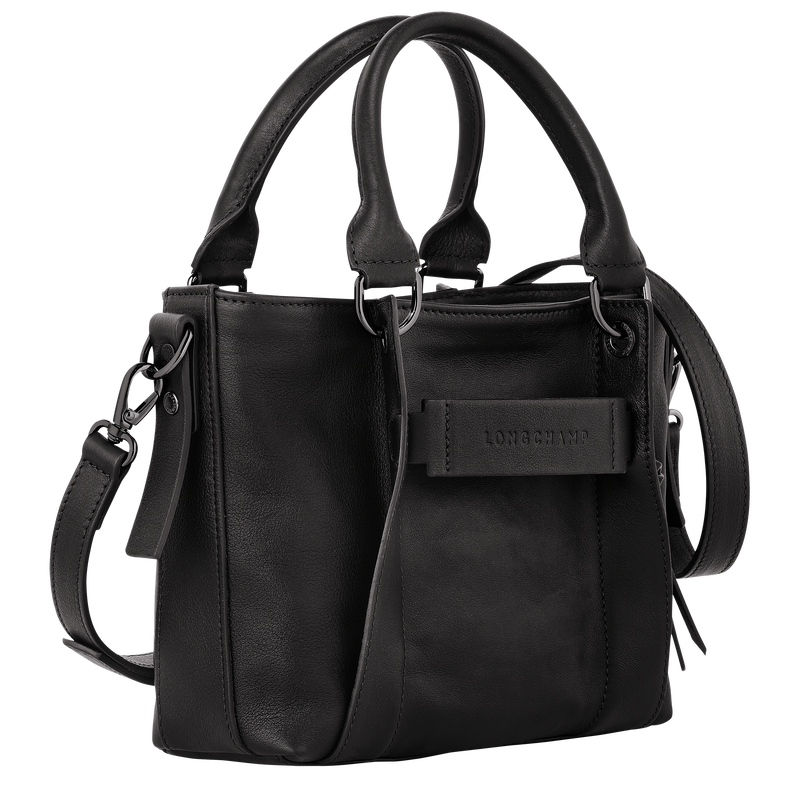Longchamp 3D S 手提包 , 黑色 - 皮革  - 查看 3 5