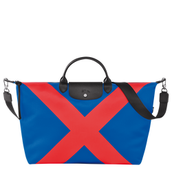 Le Pliage Collection S Travel bag , Cobalt/Red - Canvas