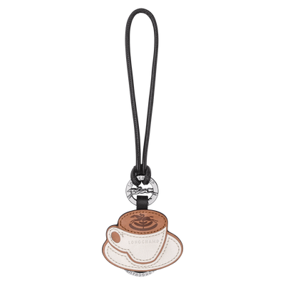 钥匙扣 , Coffee - 皮革