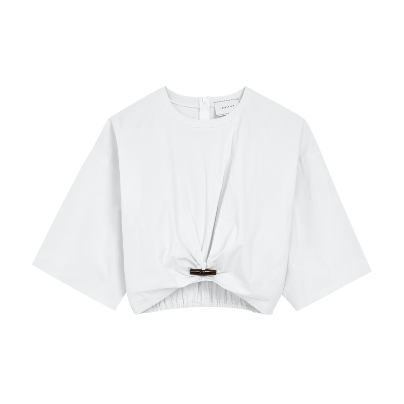 Top , White - Cotton poplin  - View 1 of  4