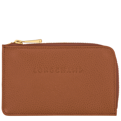 Le Foulonné Card holder , Caramel - Leather