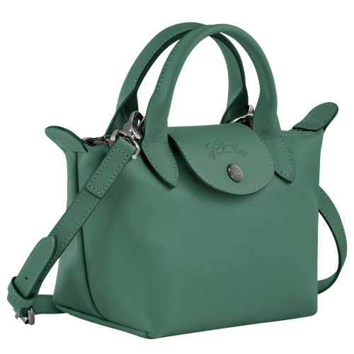 Le Pliage Xtra XS Handbag , Sage - Leather - View 3 of  5