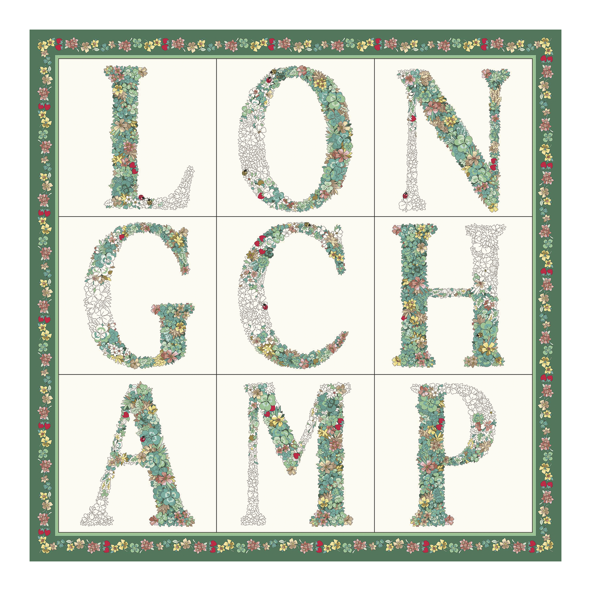 丝巾 50, 牛至绿 - 查看 1
1 - 放大 Longchamp 花园 丝巾 50, 牛至绿