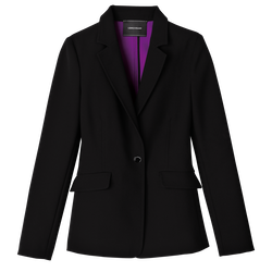 Jacket , Black - Double-sided fabric