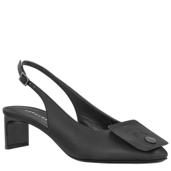 Le Pliage Xtra Slingback pumps , Black - Leather