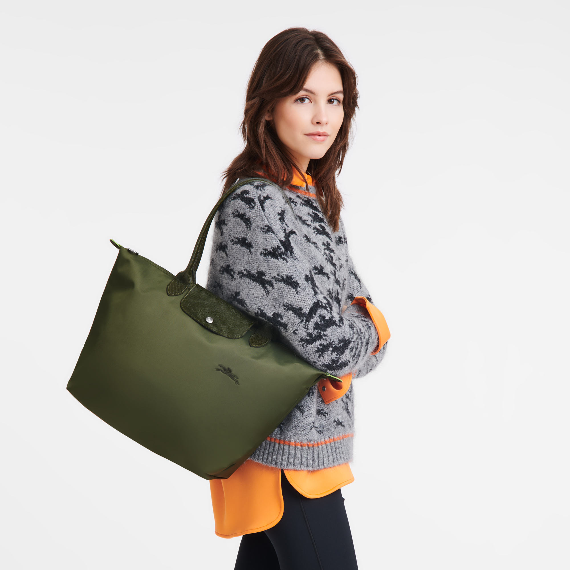 Le Pliage Green 托特包 L, 森林绿