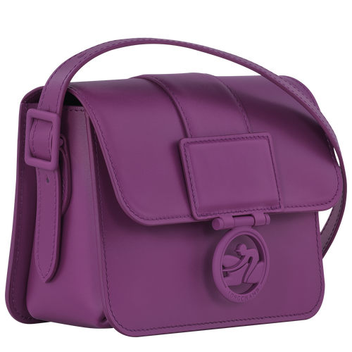 Box-Trot S Crossbody bag , Violet - Leather - View 3 of  5