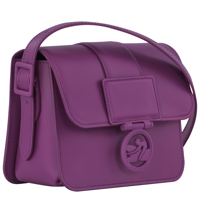 Box-Trot S Crossbody bag , Violet - Leather  - View 3 of  5