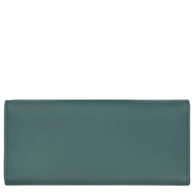 Le Roseau Flap wallet , Cedar - Leather