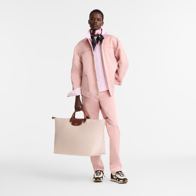 Le Pliage Original XL 旅行包 , 纸张白 - 再生帆布