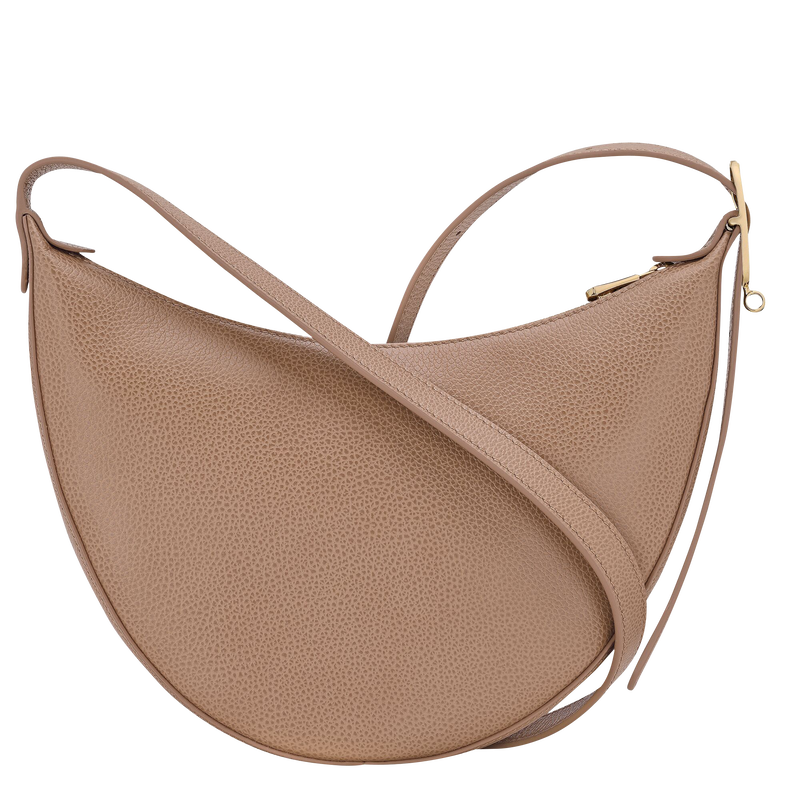 Le Foulonn&eacute; S Crossbody bag , Biscuit - Leather  - View 3 of  5