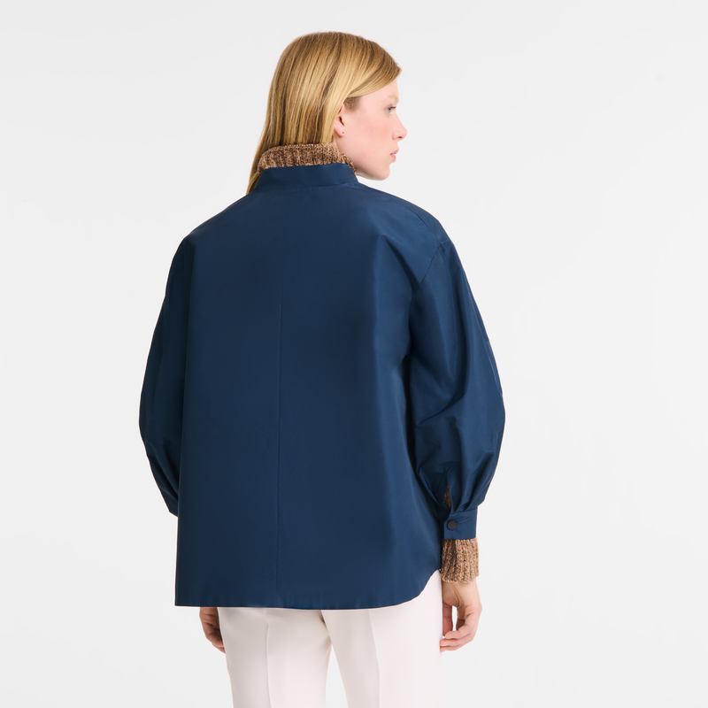 Kimono jacket , Navy - Technical taffeta  - View 3 of  5