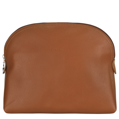 Le Foulonné Toiletry case , Caramel - Leather