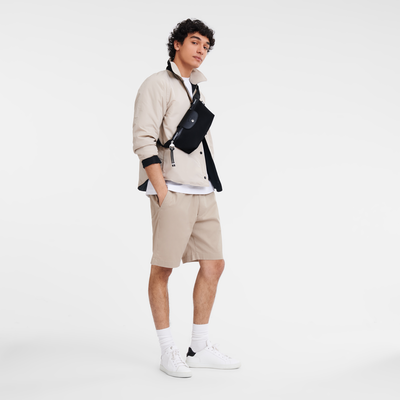 Le Pliage Energy M 腰包 , 黑色 - 帆布