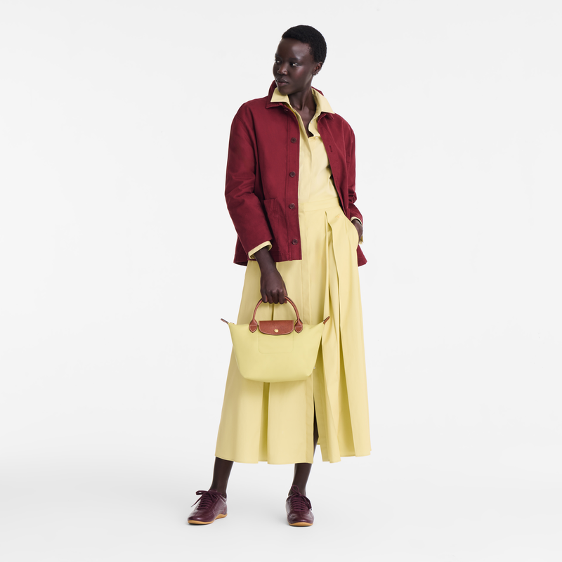 Le Pliage Original S 手提包 , 开心果绿 - 再生帆布  - 查看 2 7