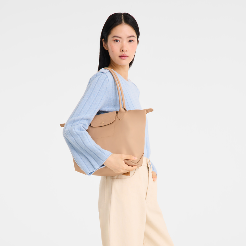 Le Pliage One M Tote bag , Beige - Canvas  - View 8 of  8