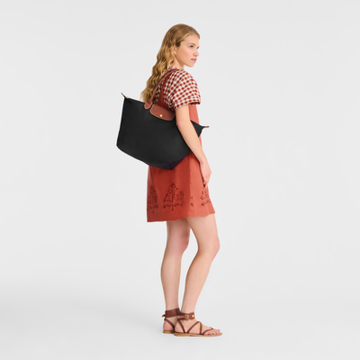 Le Pliage Original L 托特包 , 黑色 - 再生帆布