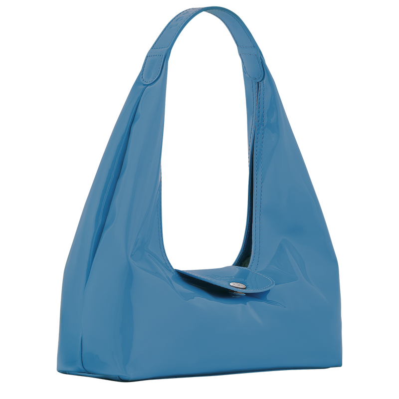 Le Pliage Xtra M 单肩包 , 蔚藍色 - 皮革  - 查看 2 3
