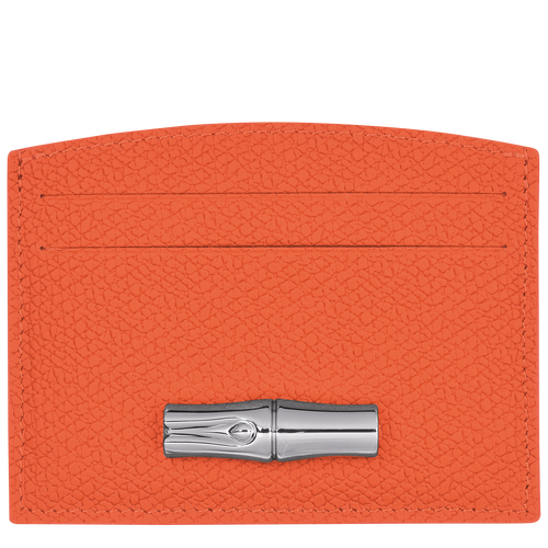 Roseau Card holder , Orange - Leather - View 1 of  2
