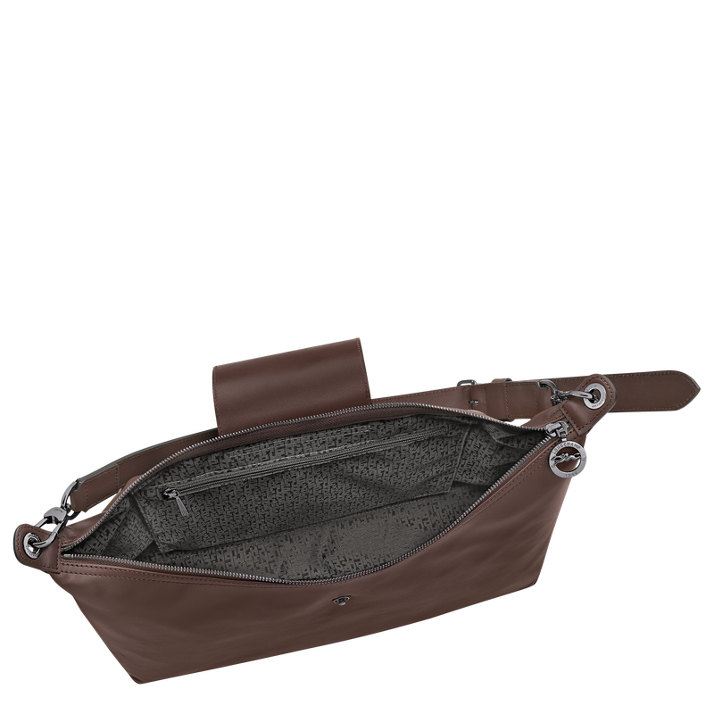 Le Pliage Xtra XL Hobo bag , Mocha - Leather  - View 4 of  5