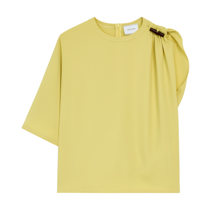 Top , Lime - Fluid crepe  - View 1 of  5