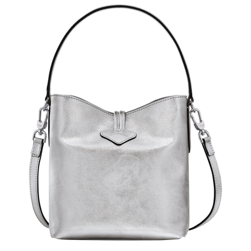 Roseau XS Bucket bag , Silver - Leather - View 4 of  6