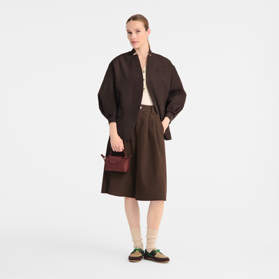 Le Pliage One 手拿包 , 勃艮第色 - 帆布