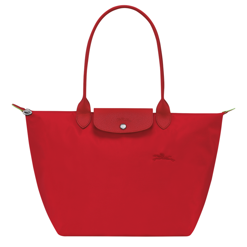 Le Pliage Green L Tote bag , Tomato - Recycled canvas  - View 1 of  7