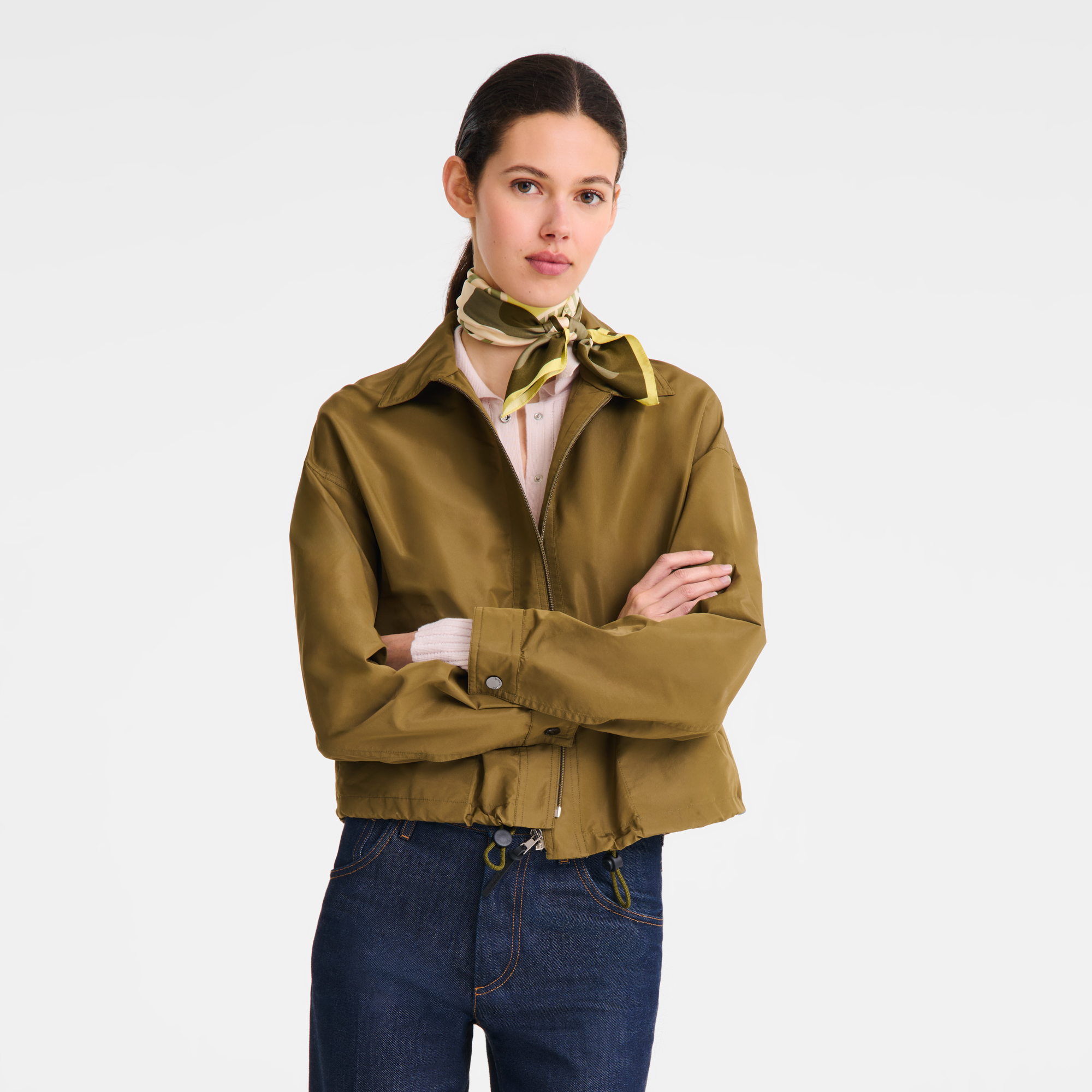 Porte-Bonheur Longchamp 丝巾 70, Lichen