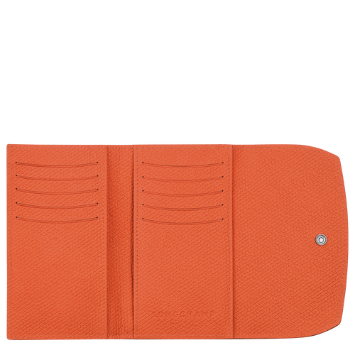 Roseau Wallet , Orange - Leather - View 2 of  3