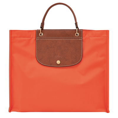 Cabas Longchamp L Tote Bag , Carrot - Canvas