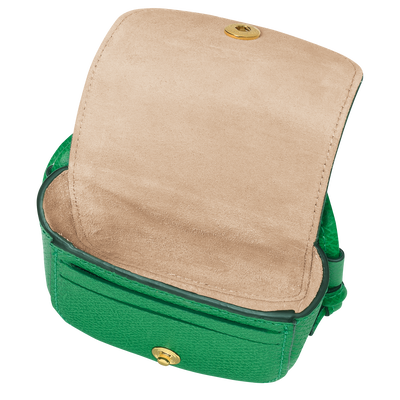 Épure Coin purse with leather lace, Green