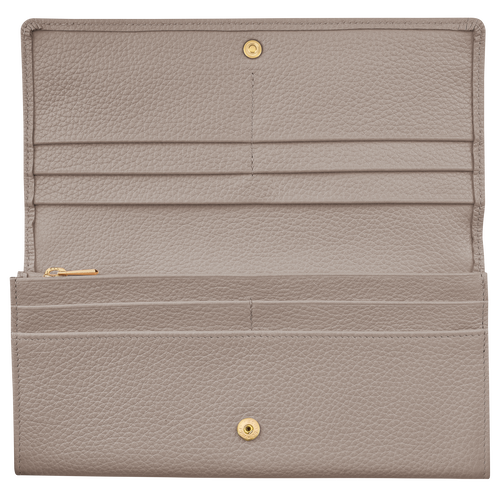 Le Foulonné Continental wallet , Turtledove - Leather - View 2 of  2