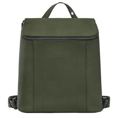Longchamp 3D M Backpack , Khaki - Leather