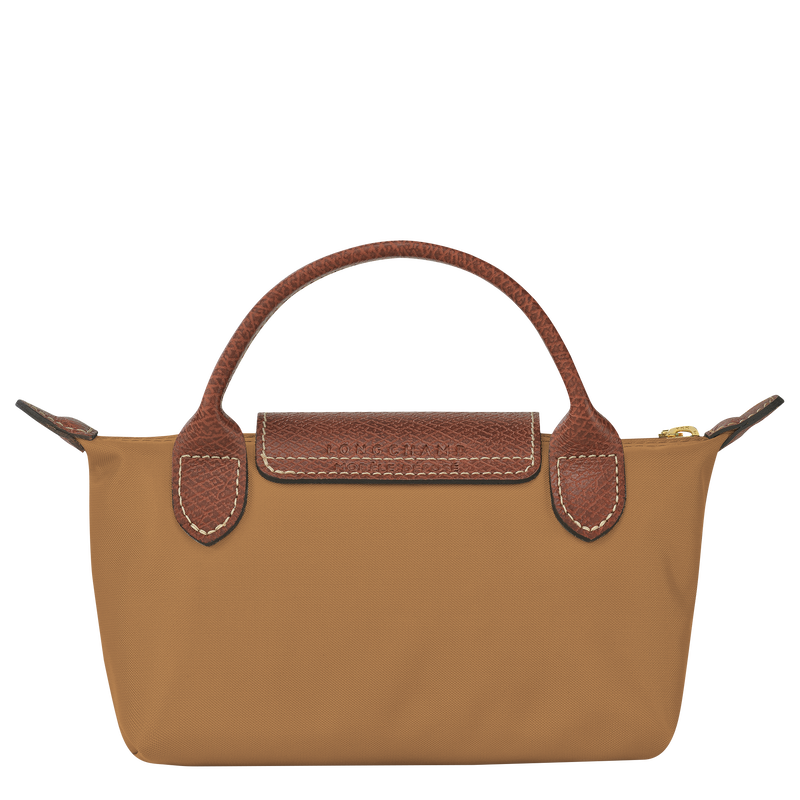 Le Pliage Original Pouch with handle , Fawn - Recycled canvas  - View 4 of  6