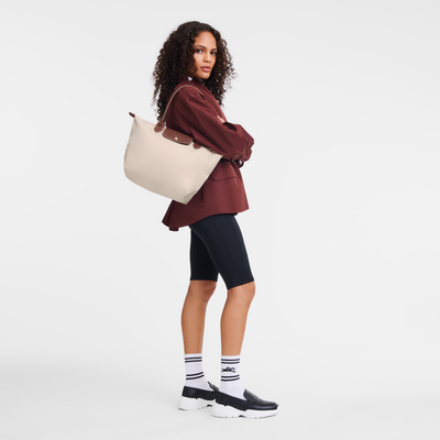 Le Pliage Original M 托特包 , 纸张白 - 再生帆布