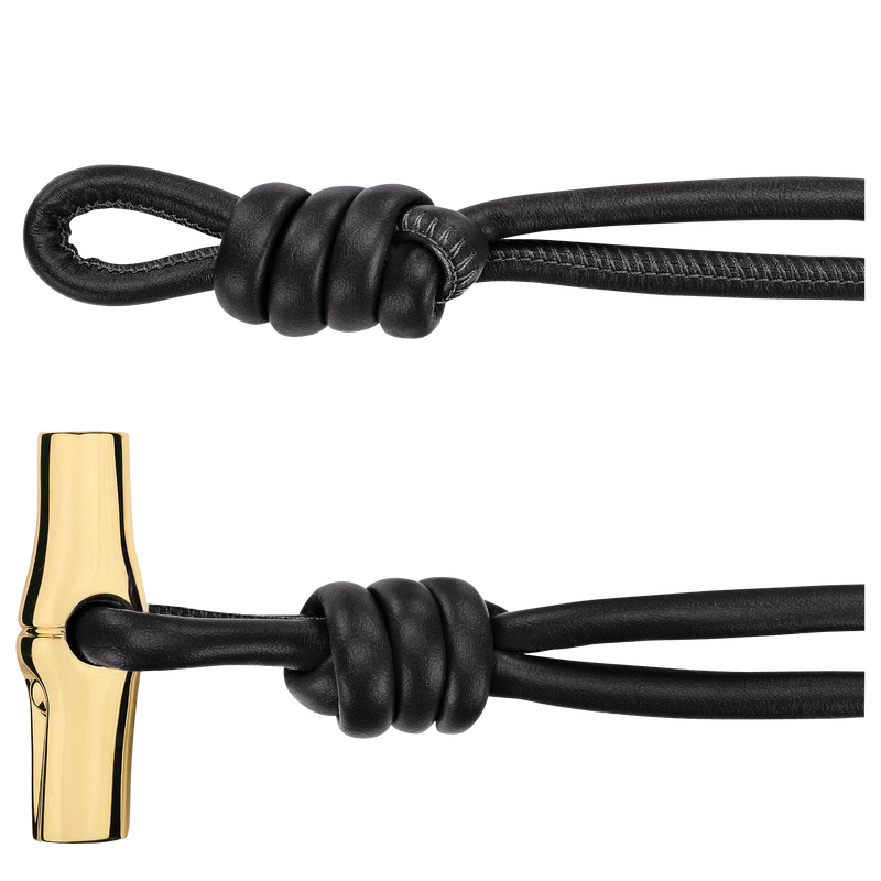 Le Pliage Xtra Ladies' belt , Black - Leather  - View 2 of  2
